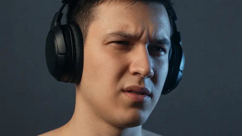 Focused player portrait